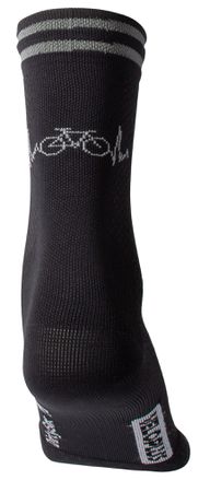 VELO - reflektierende Velosocken / schwarz / M=40-43