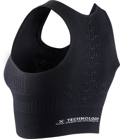 Women Energizer 4.0 Fitness Crop Top / black white / S