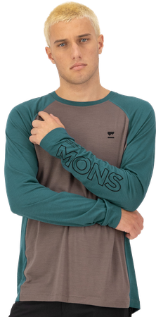 TARN Herren-Merino-Langarmshirt / iron/abyss / L