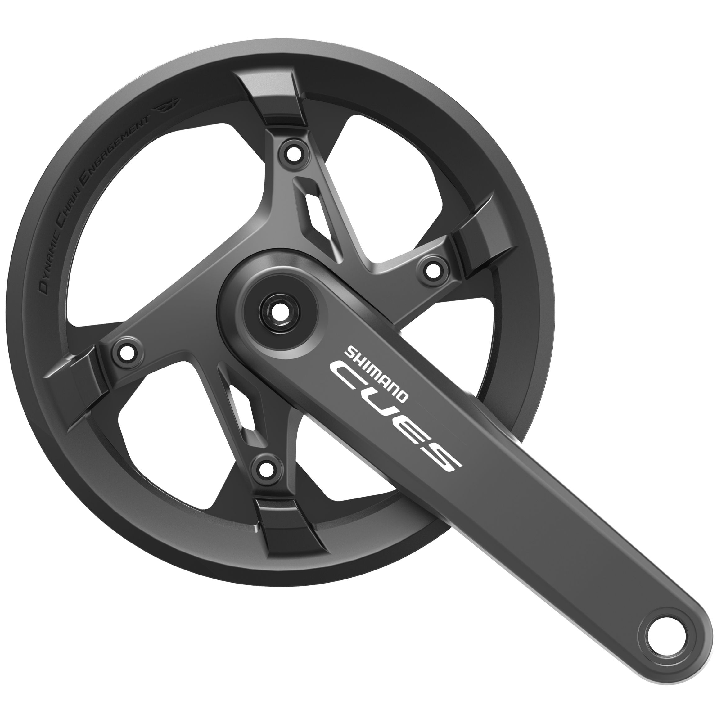 Kettenradgarnitur Cues FC-U6000 Single 9/10/11-Gang / schwarz / 175 mm, 42, 50, ja (einfach), nicht kompatibel