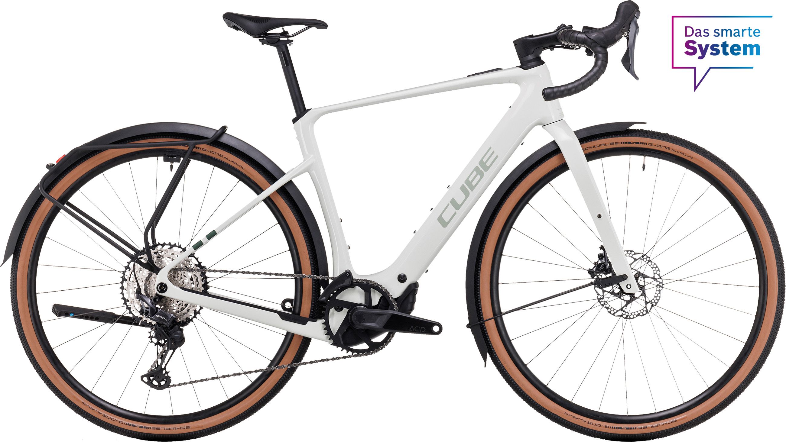 NUROAD HYBRID C:62 RACE FE E-Gravelbike / desertstone'n'green / S