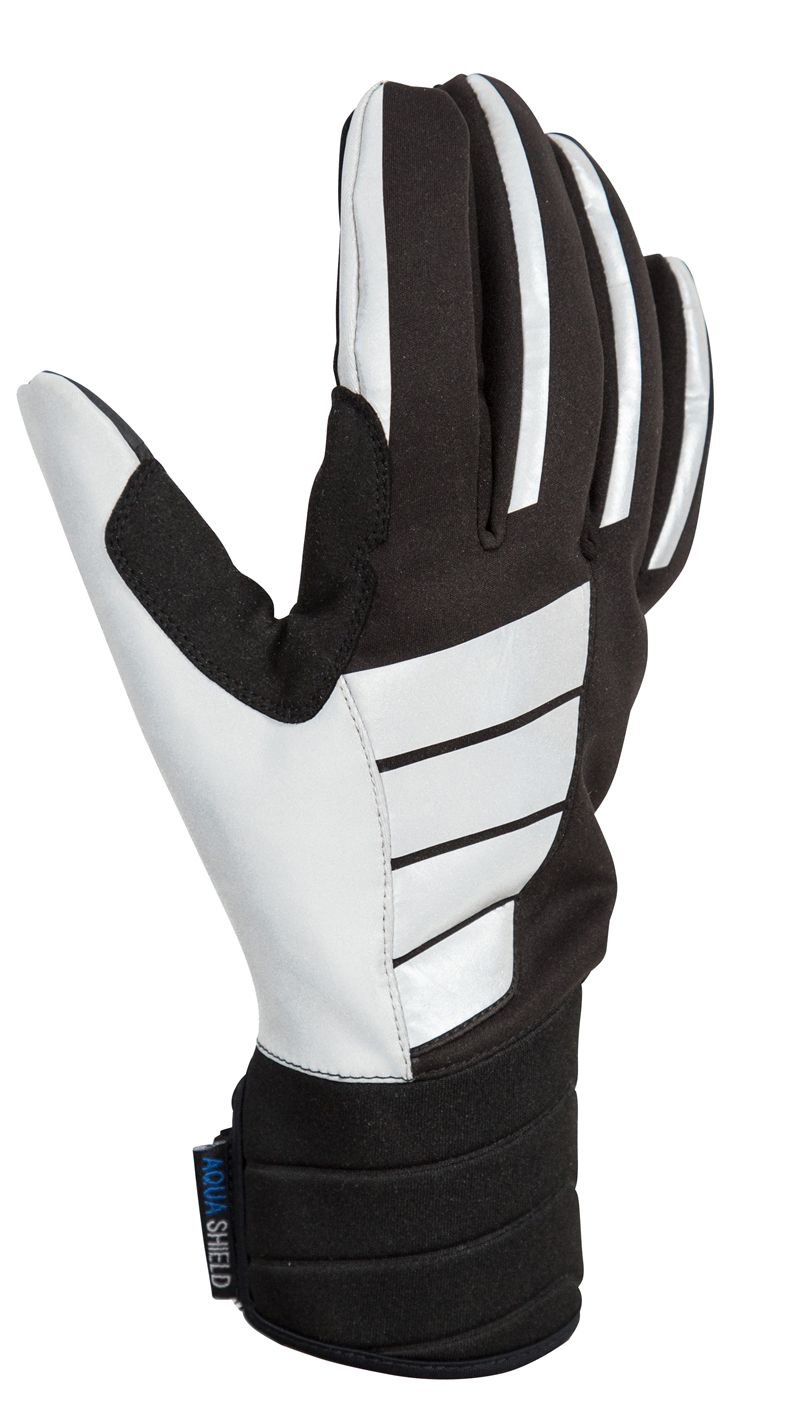 BEAM reflektierende Unisex-Thermo-Handschuhe / schwarz / XS=6