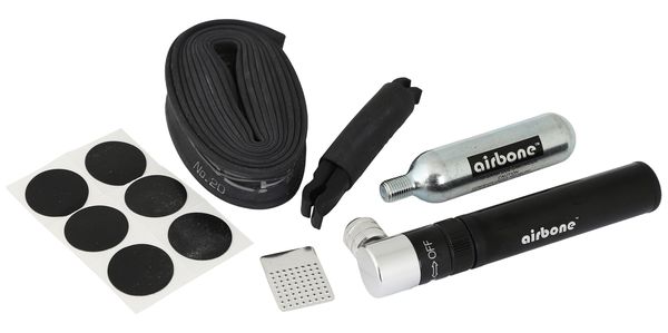 COLOMBE II SET Satteltasche inkl. Flickzeug / schwarz / 0.5 L