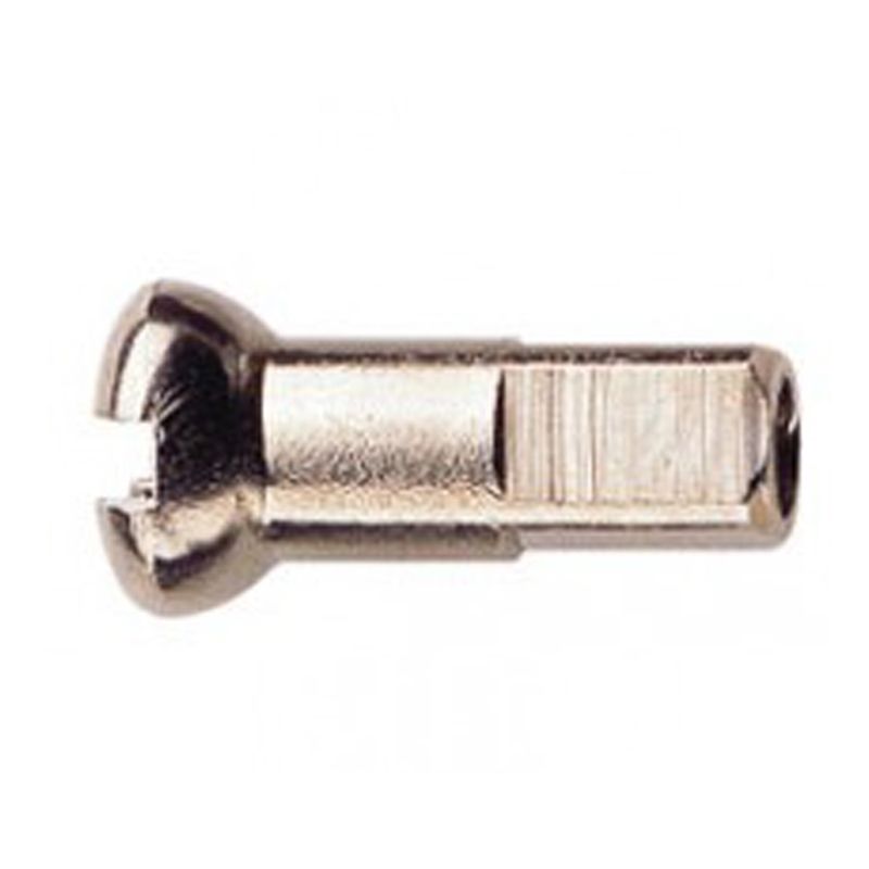 MESSING-NIPPEL 2 x 12 mm / silber