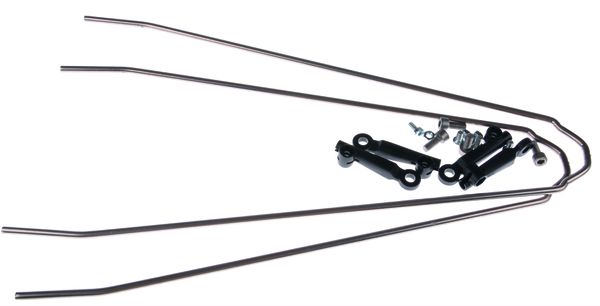 V-Strebenset zu Velo 42 Urban inkl. Befestigung / silber
