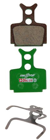 DISC C 25 Bremsbelag, organisch für Cura 2-Kolben, Mega/The One/R1/RX/Ro / grün / ORGANISCH