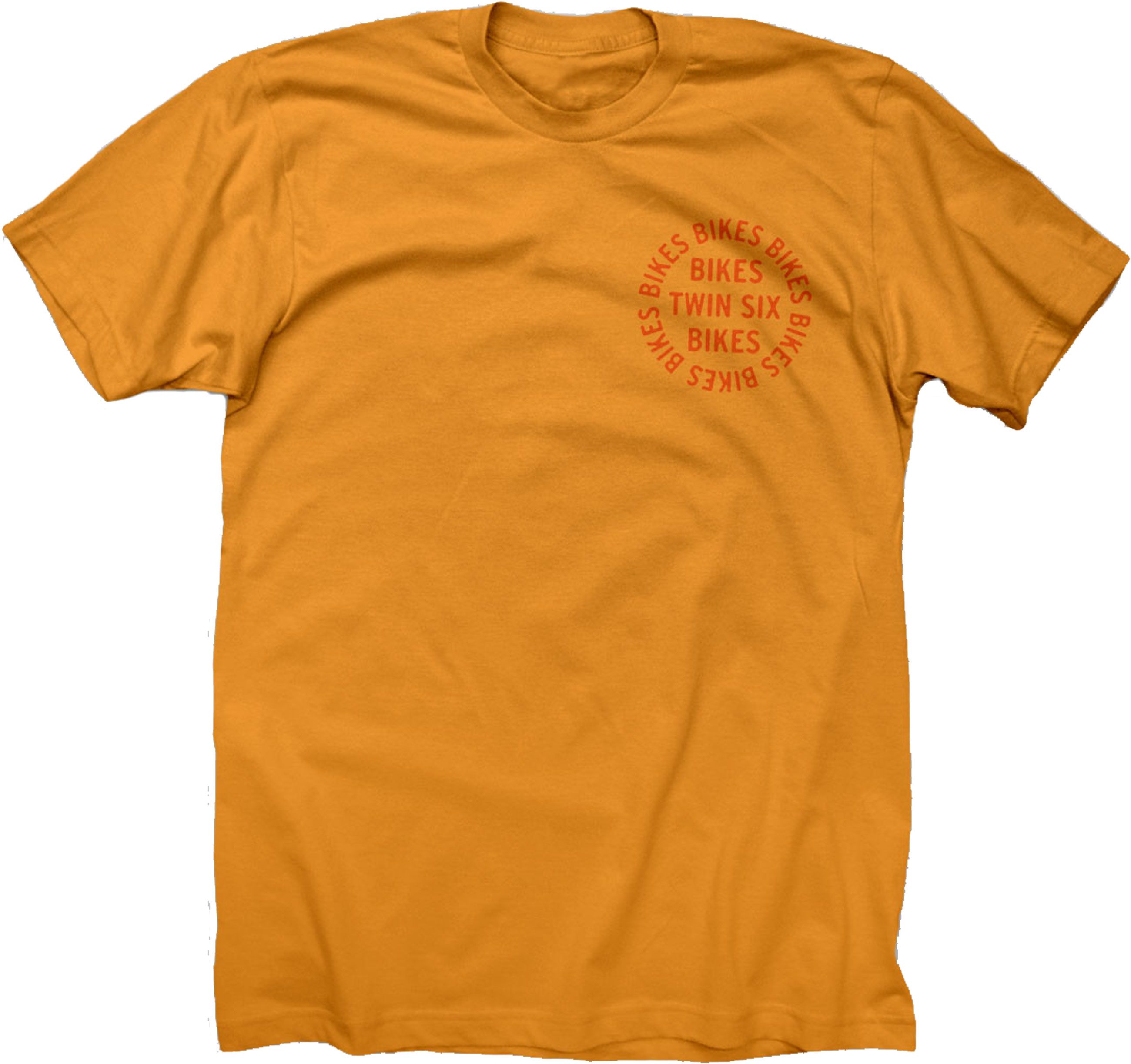 BIKES Herren-Kurzarmshirt / golden yellow / S