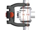 KLICK-FIX E-BIKE Lenkerhalterung / schwarz