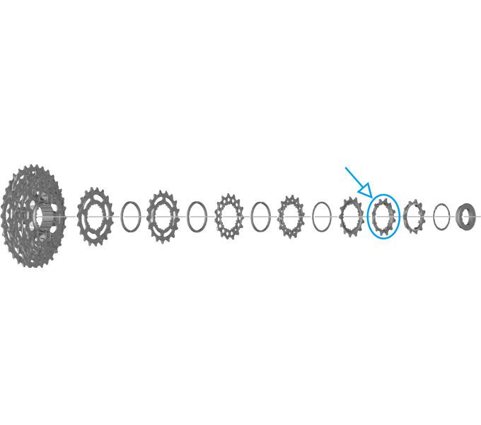 Zahnkranz CS-R7100 / CS-R7100, 12