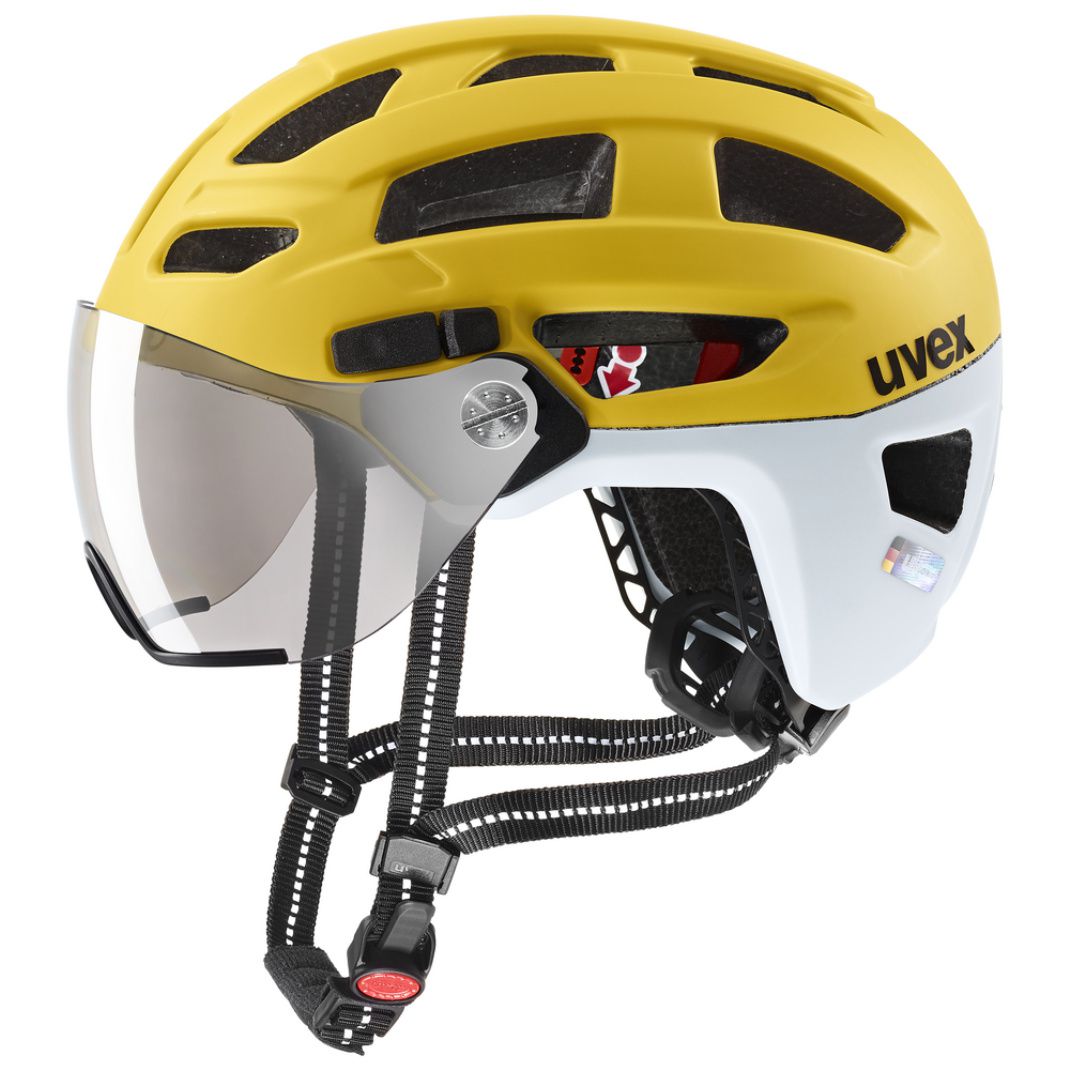 FINALE VISOR Velohelm / sunbee-cloud matt / 52-57CM