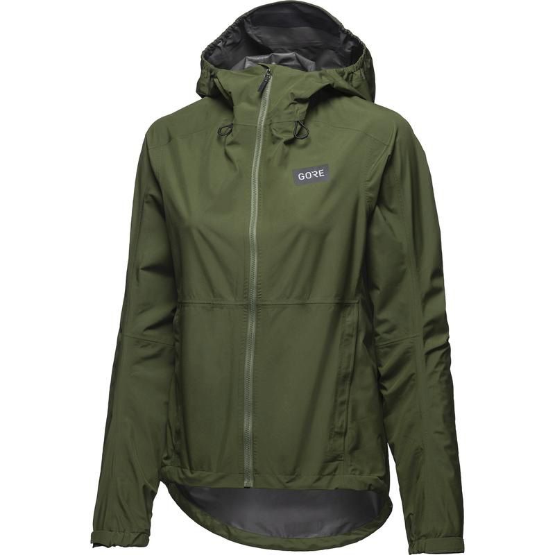 ENDURE GTX Damen-Regenjacke / utility green / 34