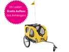 PET-RIDE Hundeanhänger / gelb
