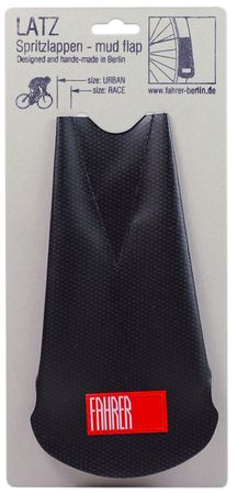 LATZ URBAN Spritzlappen / Schutzblechverlängerung für Strebenbefestigung / schwarz / URBAN 66mm