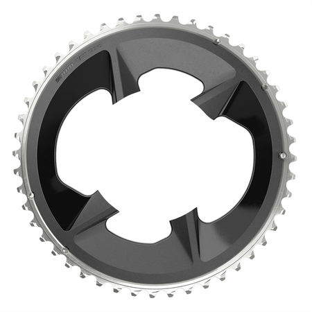 Chainring Rival eTap AXS 107 BCD withCover 2x12SP / black / 107x48T