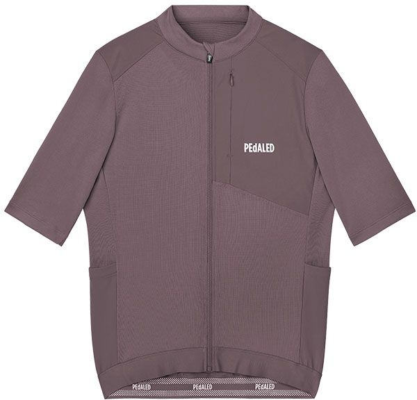 ODYSSEY MERINO Herren-Gravel-Kurzarmtrikot / raisin purple / L