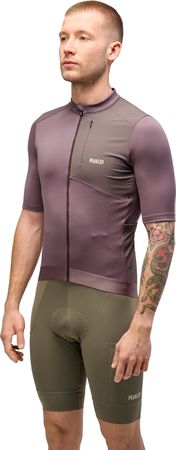 ODYSSEY MERINO Herren-Gravel-Kurzarmtrikot / raisin purple / XL