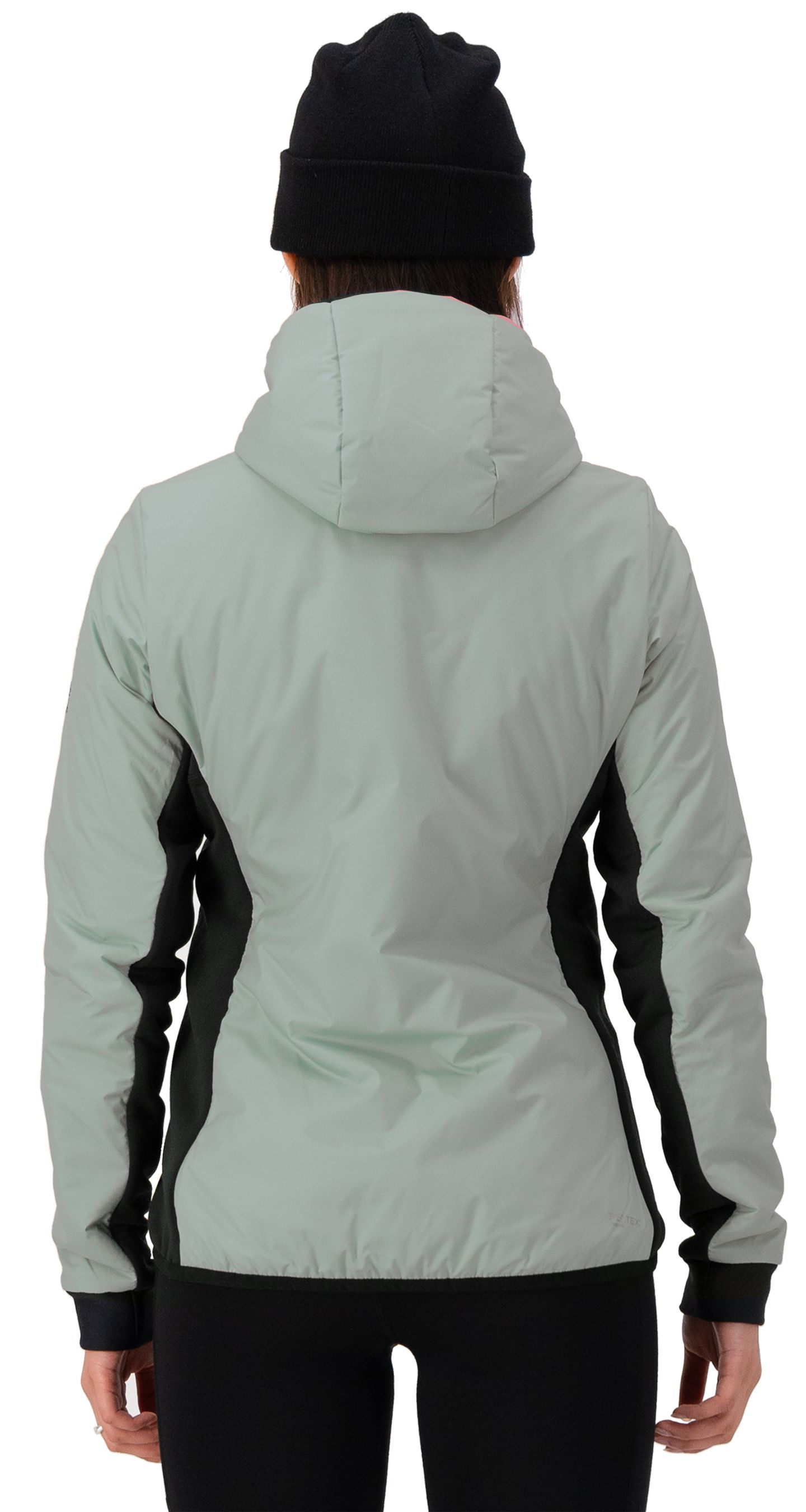 ARETE MERINO Damen-Loftjacke / eucalyptus / S