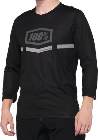 100% Airmatic 3/4 Jersey / schwarz / M