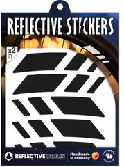 REFLEKTIERENDE FELGENSTICKER / racer_black / 20mm