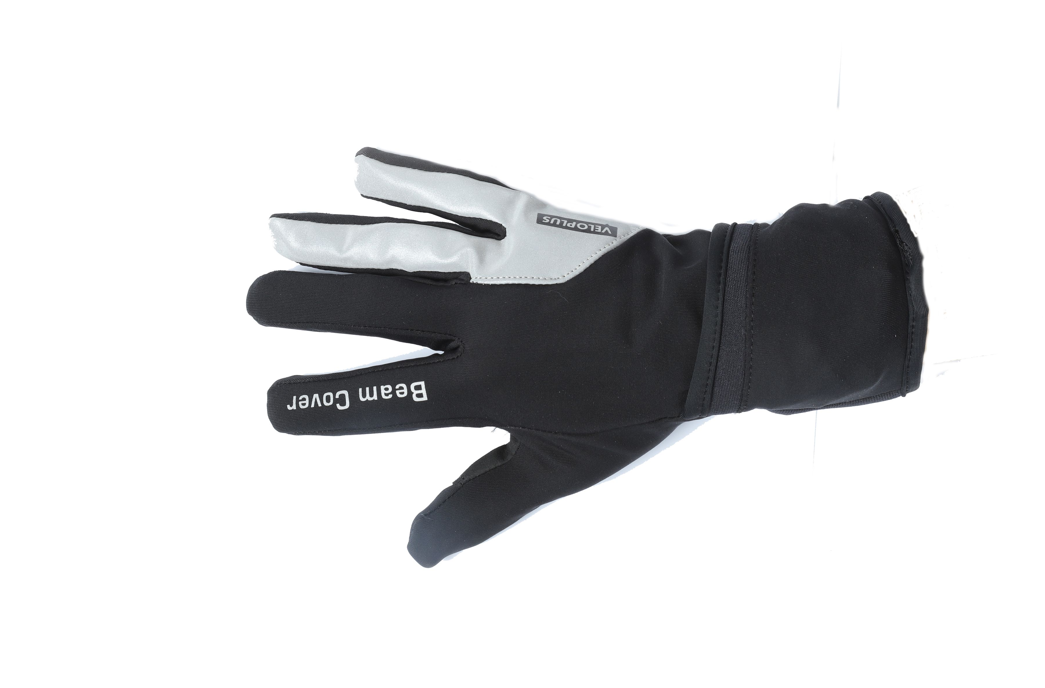BEAM COVER Unisex-Handschuh mit reflektierender Schutzhülle / schwarz_silber / XXL
