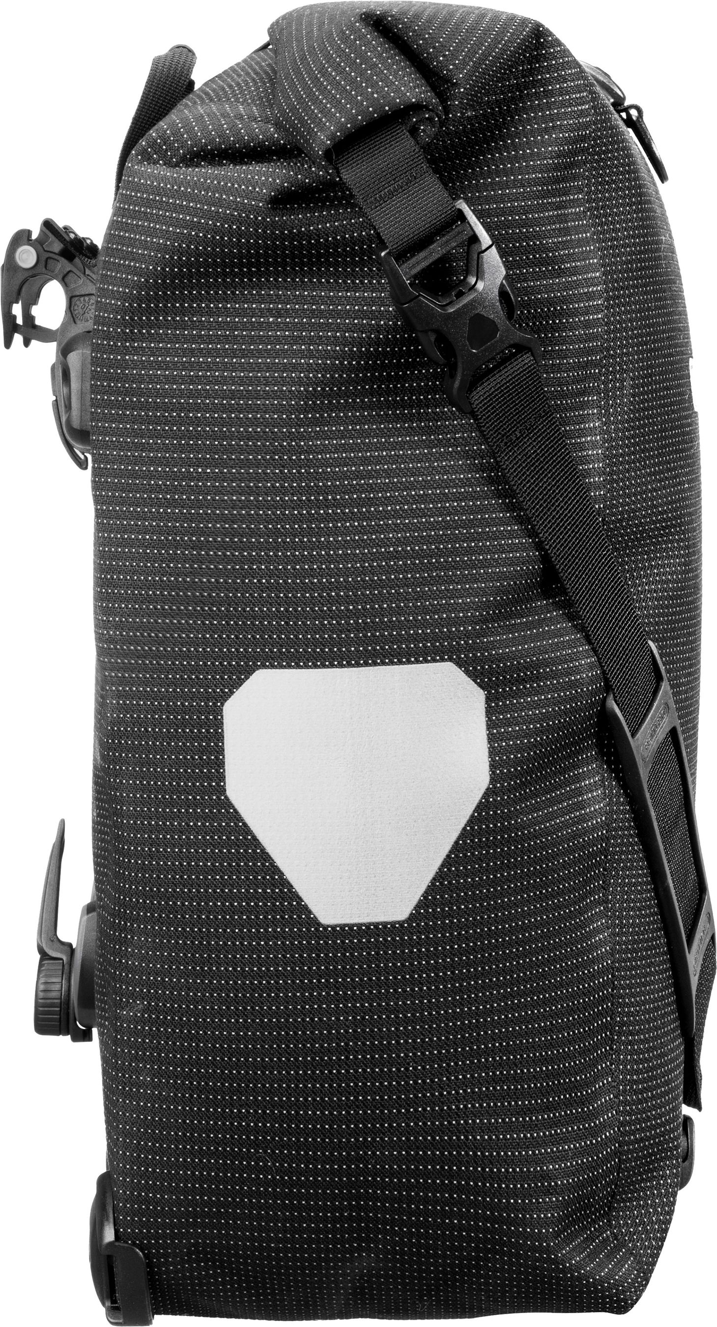 BACK-ROLLER HIGH VISIBILITY Hinterradtasche (Single) / black reflective / 20 L