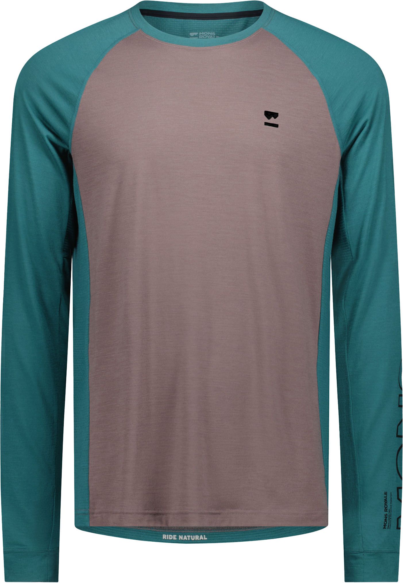 TARN Herren-Merino-Langarmshirt / iron/abyss / L