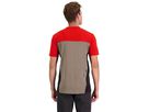 REDWOOD ENDURO Herren-Kurzarmshirt / retro red/black/walnut / S