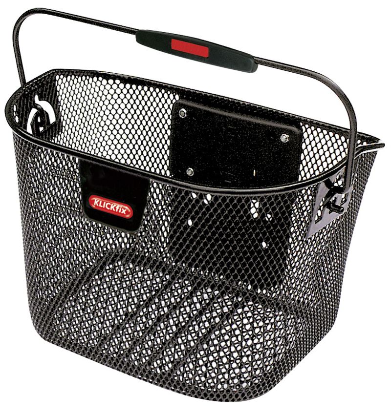 LUGANO MINI engmaschiger Lenkerkorb / schwarz