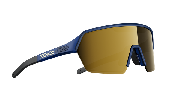 ERVO Sportbrille / gold blue