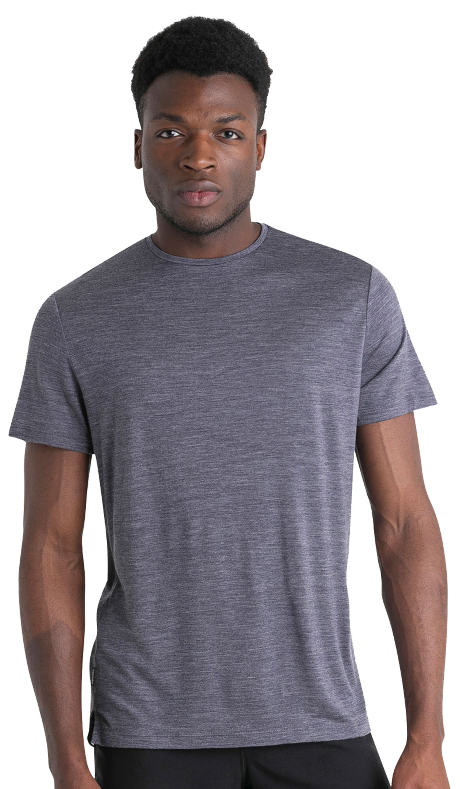 SPHERE III Herren-Merino-Kurzarmshirt / midnight navy hthr / XXL