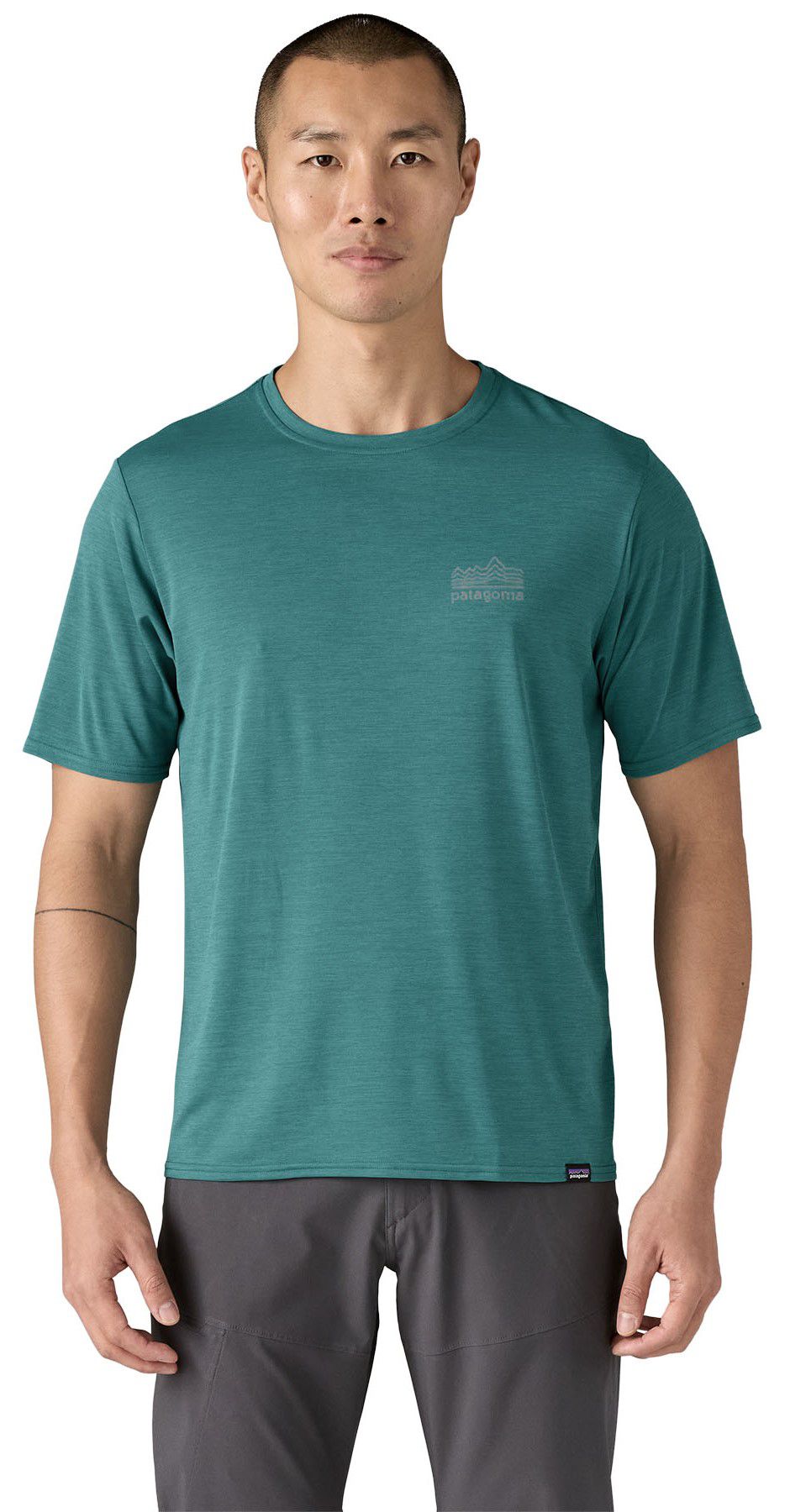 CAP COOL Herren-Kurzarmshirt / strataspire: wetland blue x-dye / M