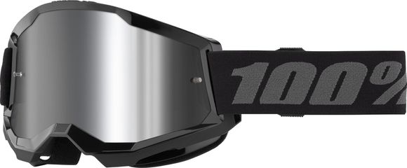 Goggle Strata 2 Junior / Black - Mirror Silver Lens / schwarz