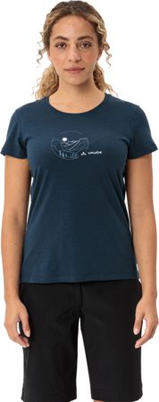 CYCLIST Damen-Kurzarmshirt / dark sea/blue / 38