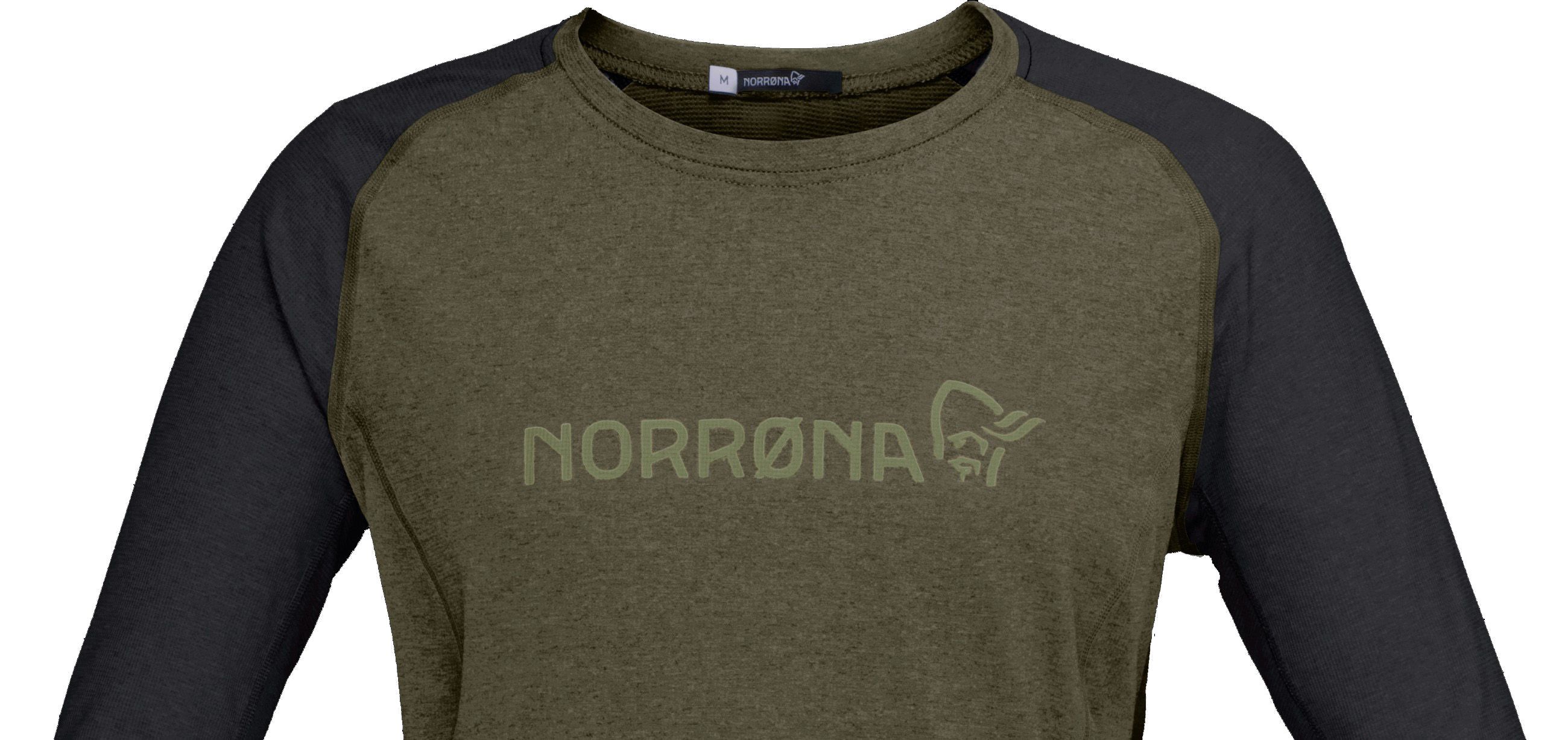 FJØRÅ  EQUALISER Damen-Langarmshirt / olive night / L