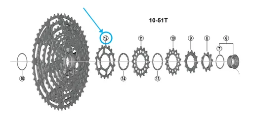 Zahnkranz CS-M9200 / 18 Zähne