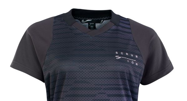 SCRUB Damen-Kurzarmshirt / black / 34