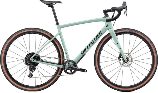 DIVERGE SPORT CARBON Gravelbike / gloss ca white sage oak black chrome clean / 58 CM