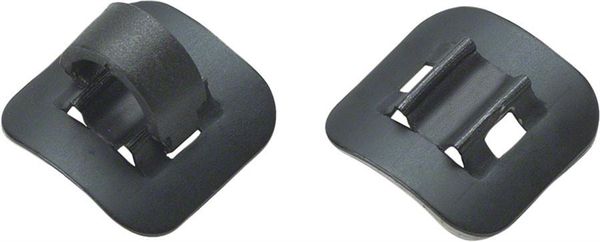 ALU STICK ON Halterung für Bremsleitungen / schwarz