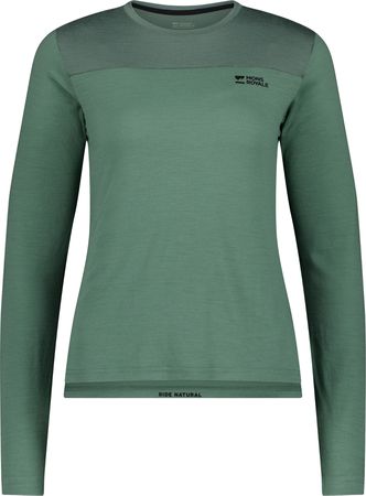 DIVERSION Damen-Merino-Langarmshirt / thyme/cypress / M