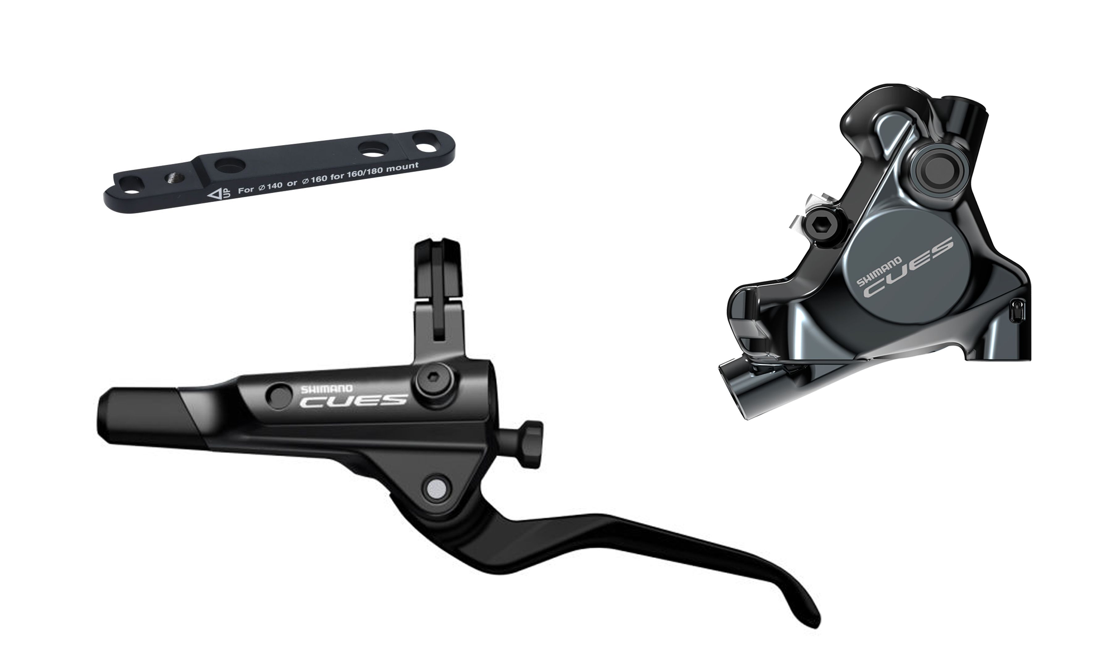 Scheibenbremsen-Set CUES BR-U8010 mit BL-U8000 / vorne, Hebel links, 100 cm