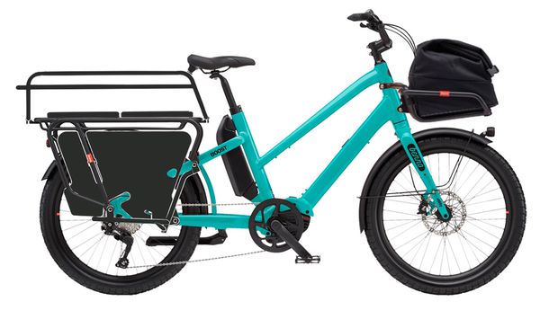 BOOST 10D CX Step Through E-Cargobikes 25km/h / aqua green