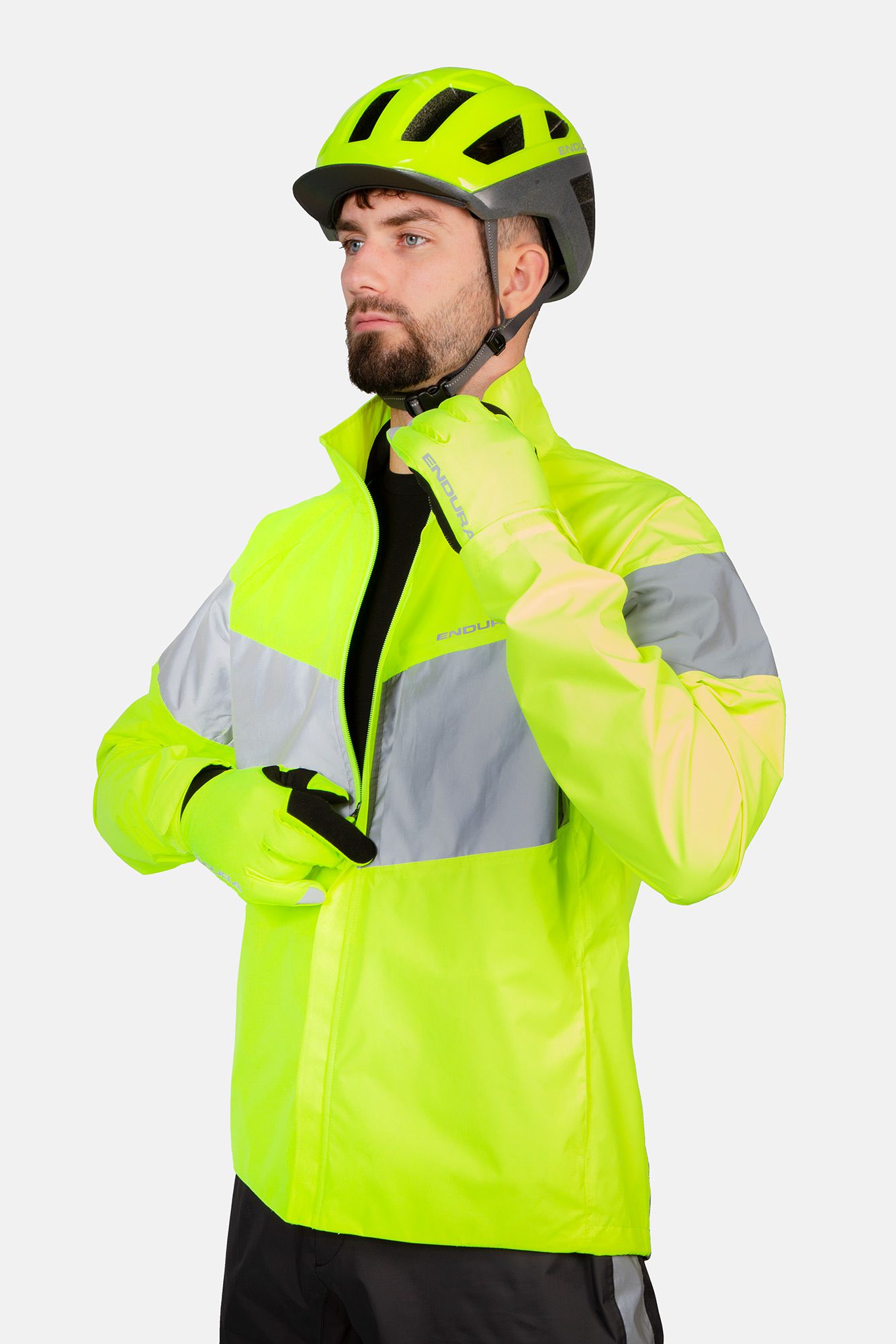 URBAN LUMINITE EN1150 Herren-Regenjacke / neon-gelb / S