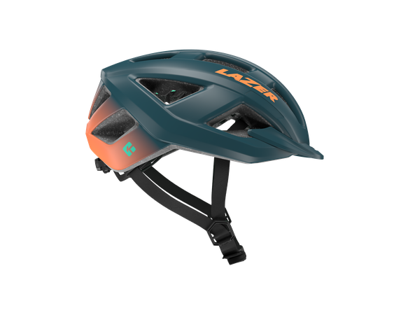 LAZER Unisex Road Cerro KinetiCore Helm / matte blue orange / L
