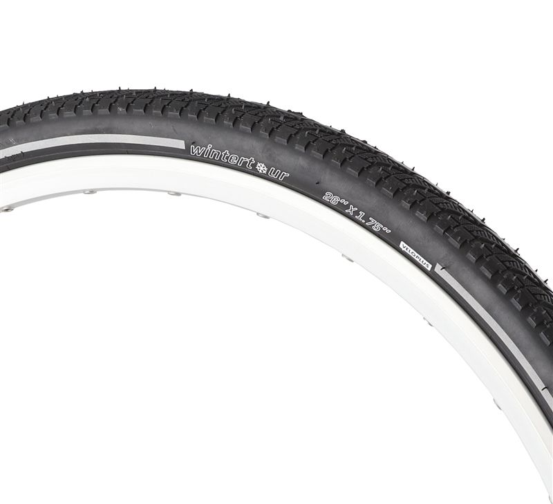 WINTERTOUR REFLECT Set m. Schlauch / schwarz / 26" X 1.75"