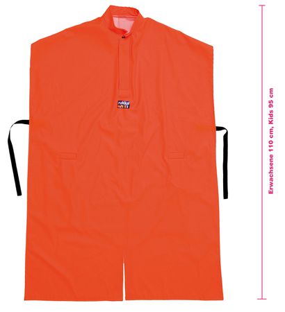 RAINLESS Unisex-Regenponcho / orange