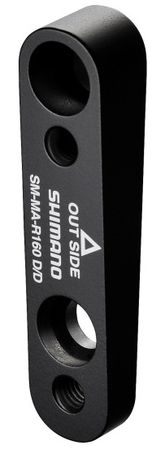 DISC-ADAPTER Road Flatmount hinten, 140/160mm / schwarz