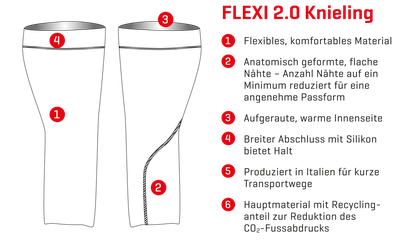 FLEXI 2.0 Knielinge / schwarz / XL/XXL
