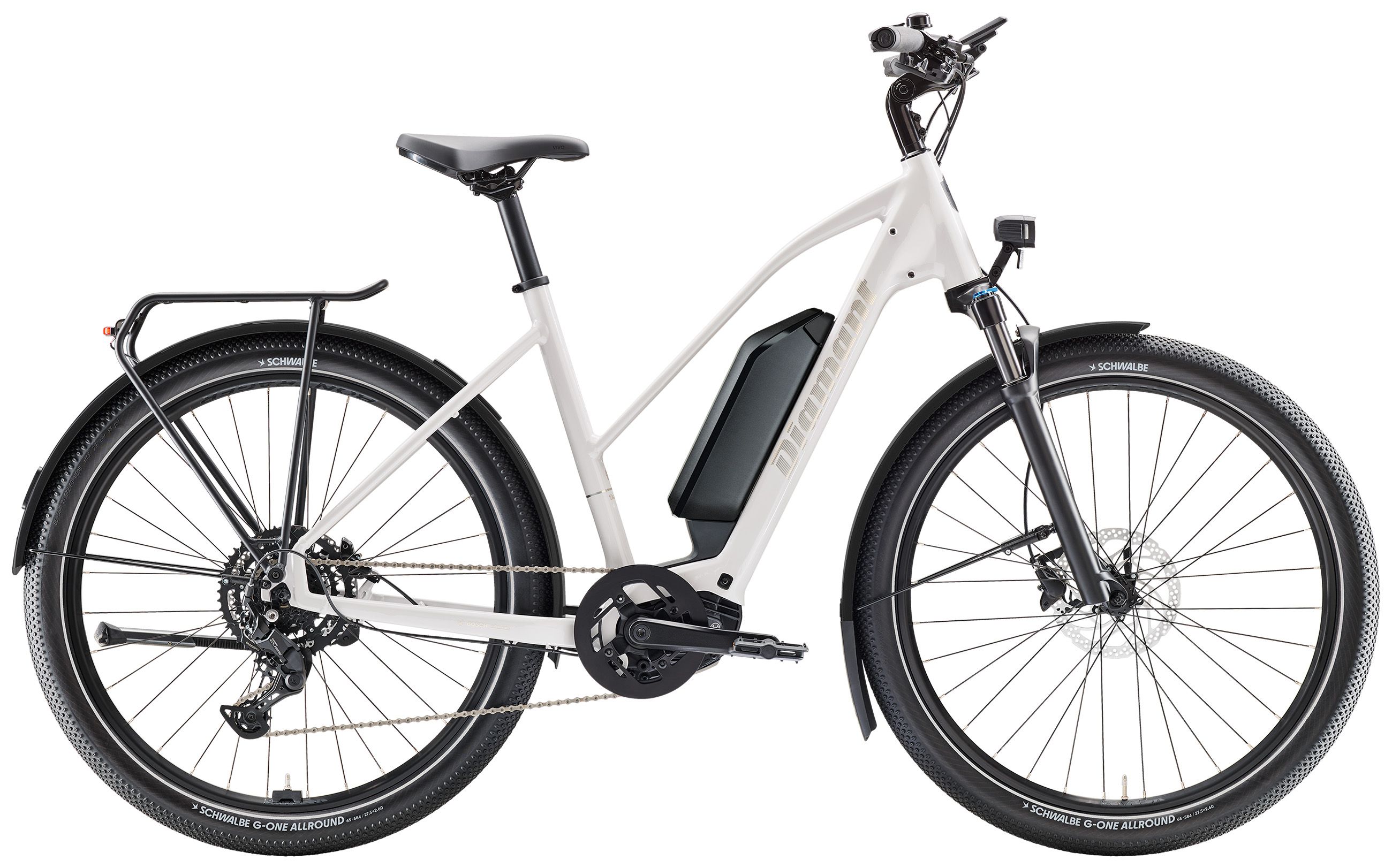 ZING TRIP CORE TRAPEZ 800 E-City- u. Alltagsvelo / Weiss Met. / L