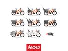 BOOST 10D CX Step Through E-Cargobikes 25km/h / aqua green