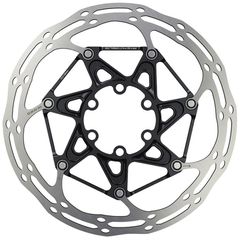 CENTERLINE X Bremsscheiben 6 Loch Alu/Stahl, abgerundet mit Titanschrauben / silber / 160mm